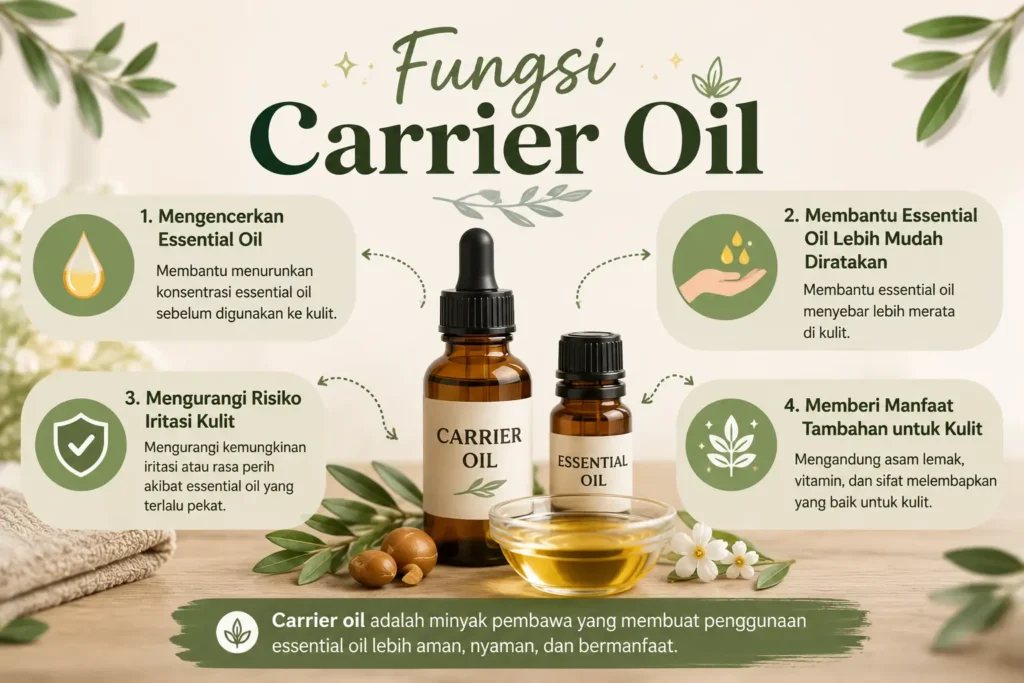 Carrier Oil Adalah: Fungsi & Jenis Minyak Pembawa Essential Oil 2 Fungsi Carrier Oil dalam Penggunaan Essential Oil